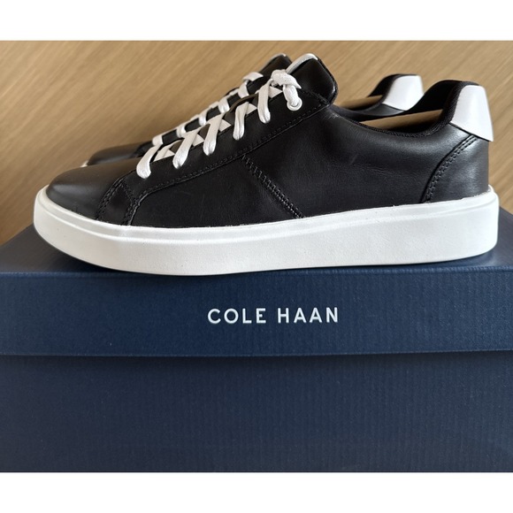 NEW‎ Cole Haan Women's Grand Crosscourt Coaster Sneaker Black Size 9.5 - Picture 1 of 6